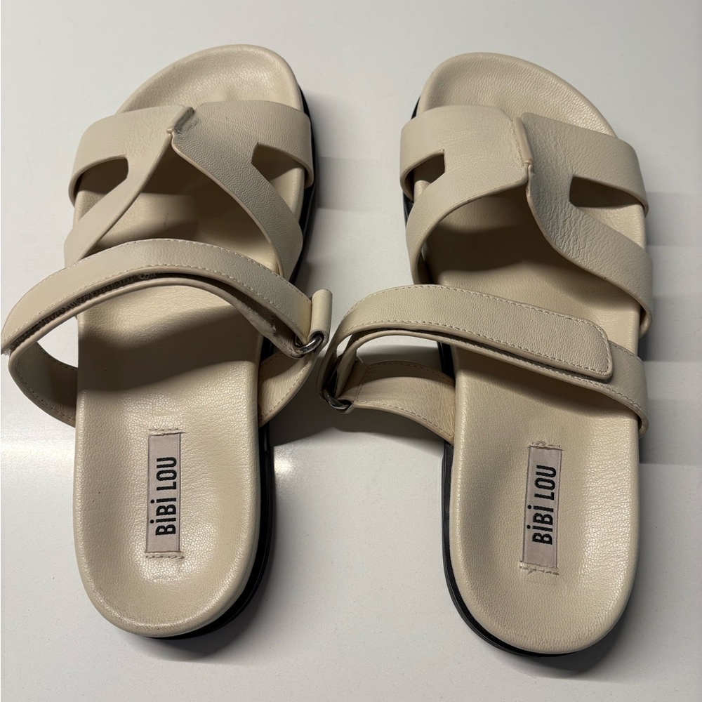 Bibi Lou Cream Sandals